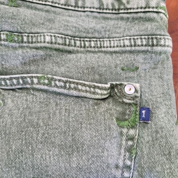 Pilcro The Borrowed Boyfriend Jeans In Holly Mid Rise Relaxed Fit Embroidered 31 - Picture 8 of 16